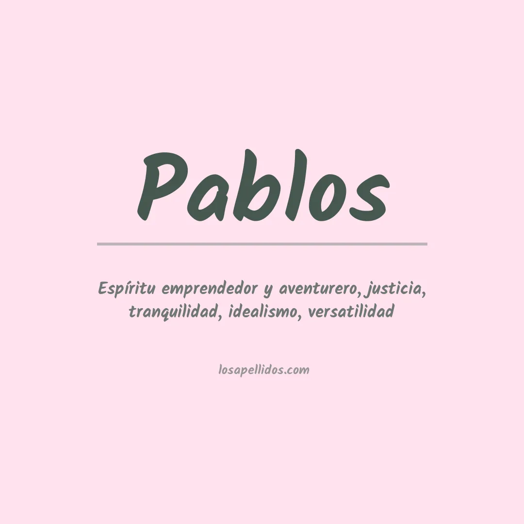 Apellido Pablos