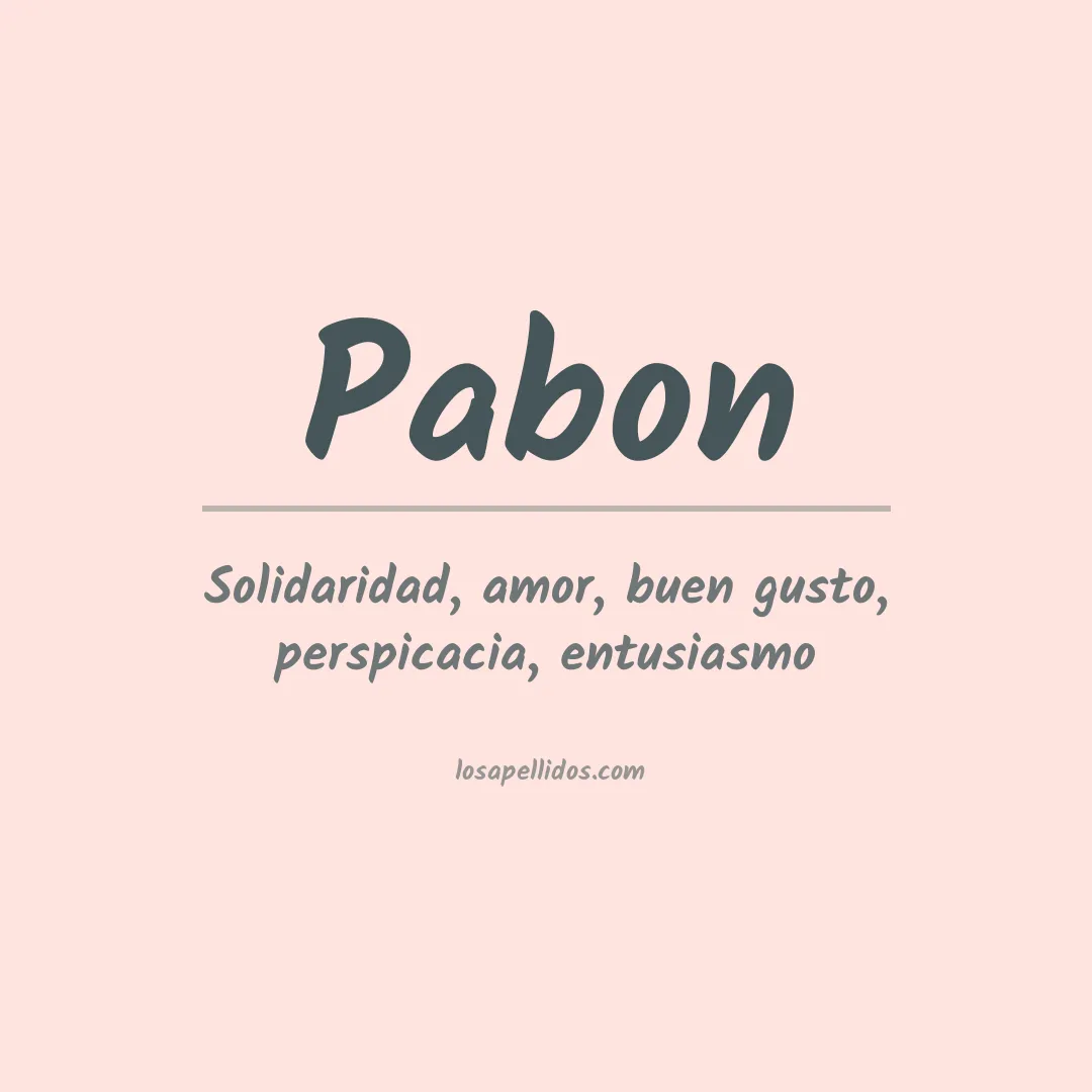 Apellido Pabón