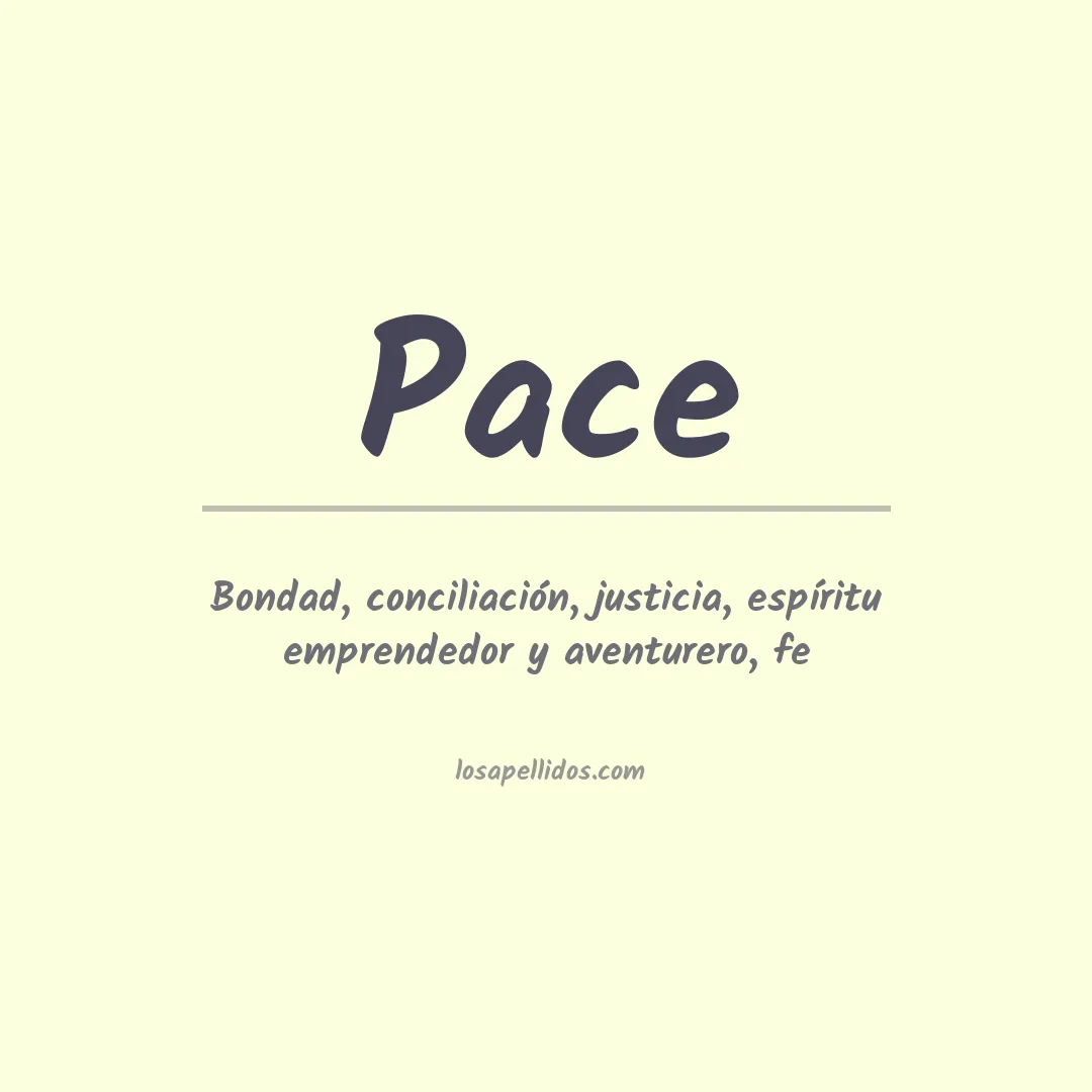 Apellido Pace
