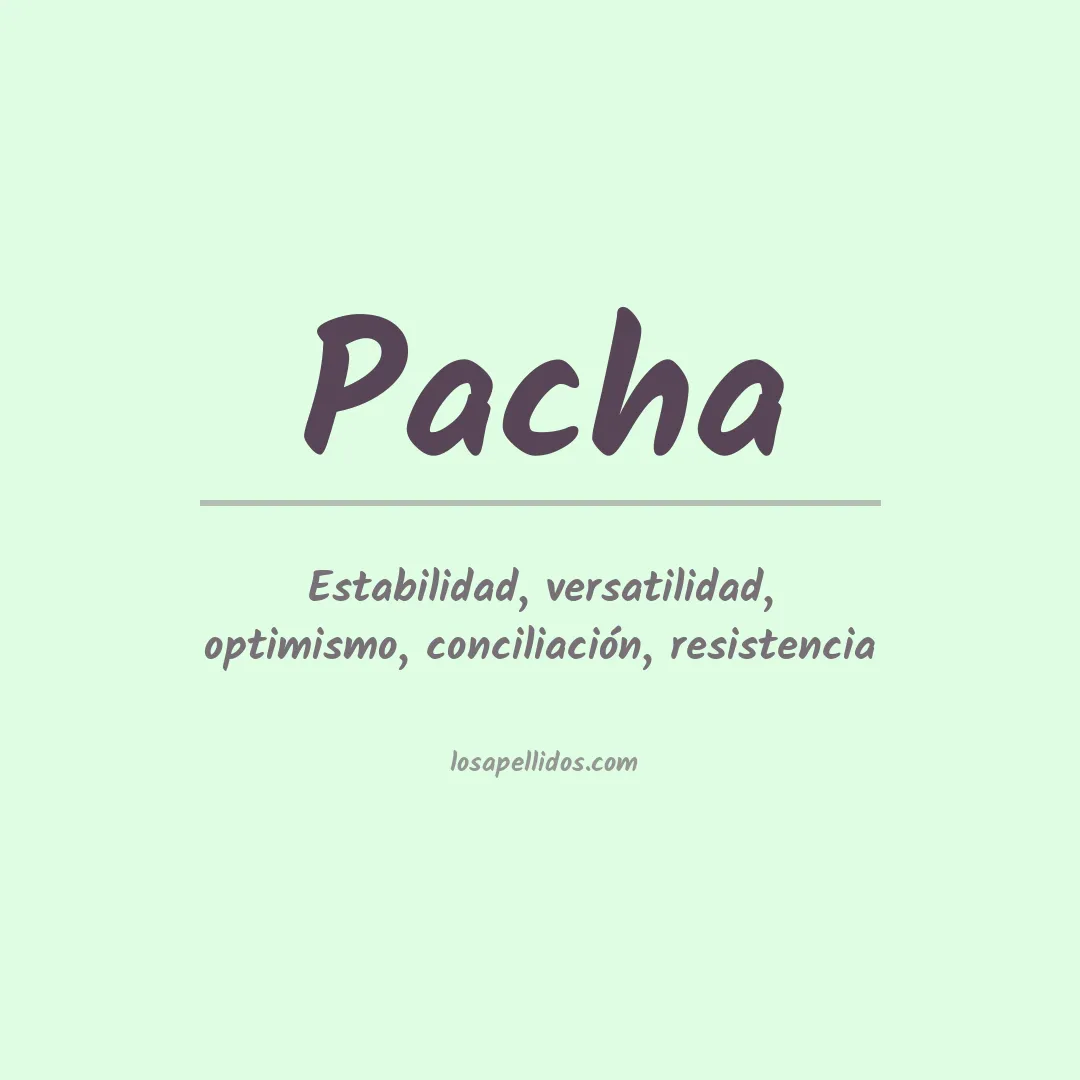 Apellido Pacha