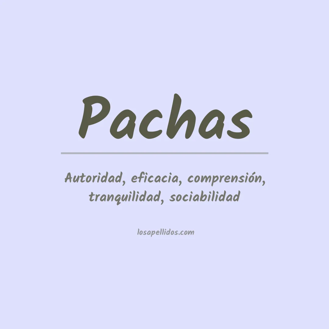 Apellido Pachas