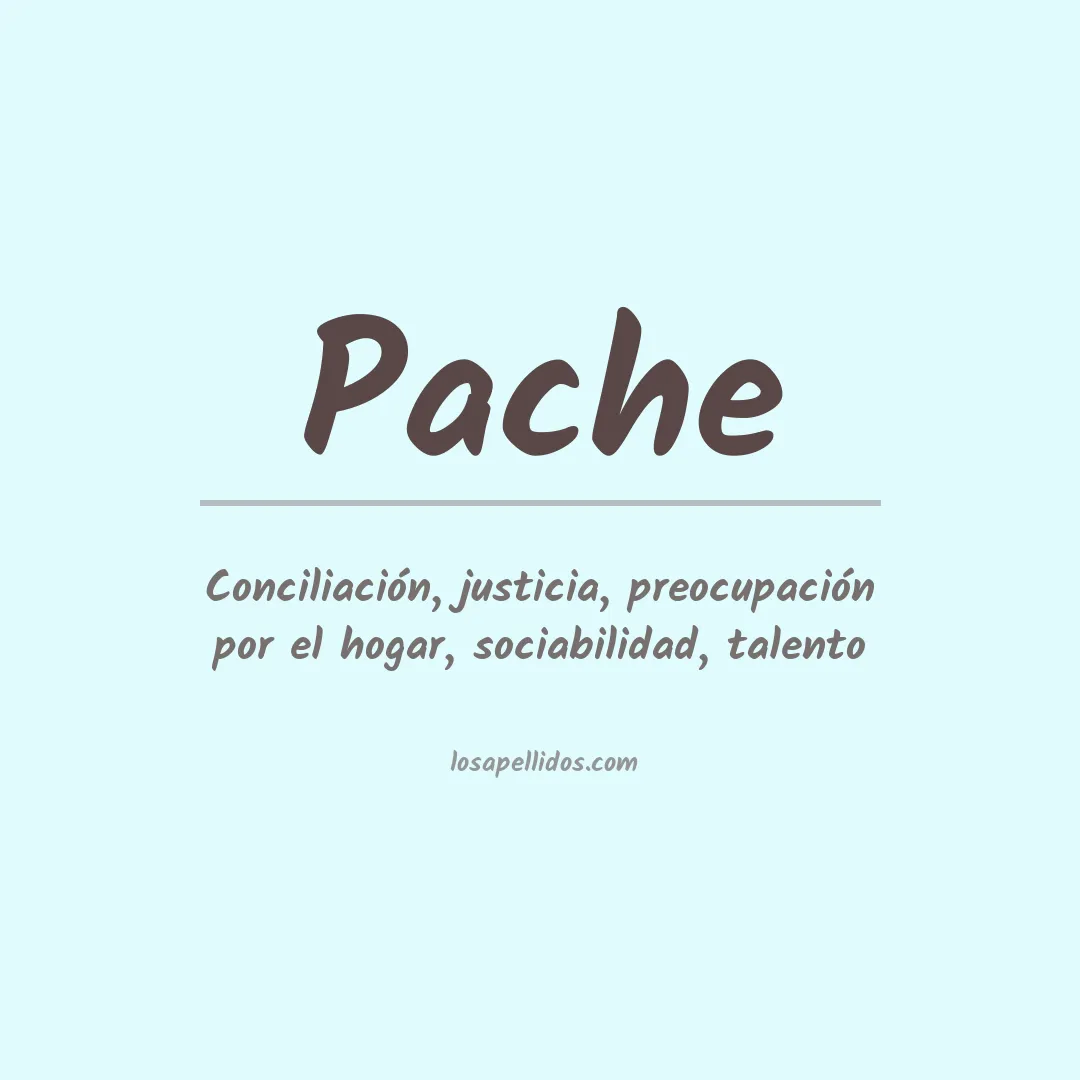 Apellido Pache