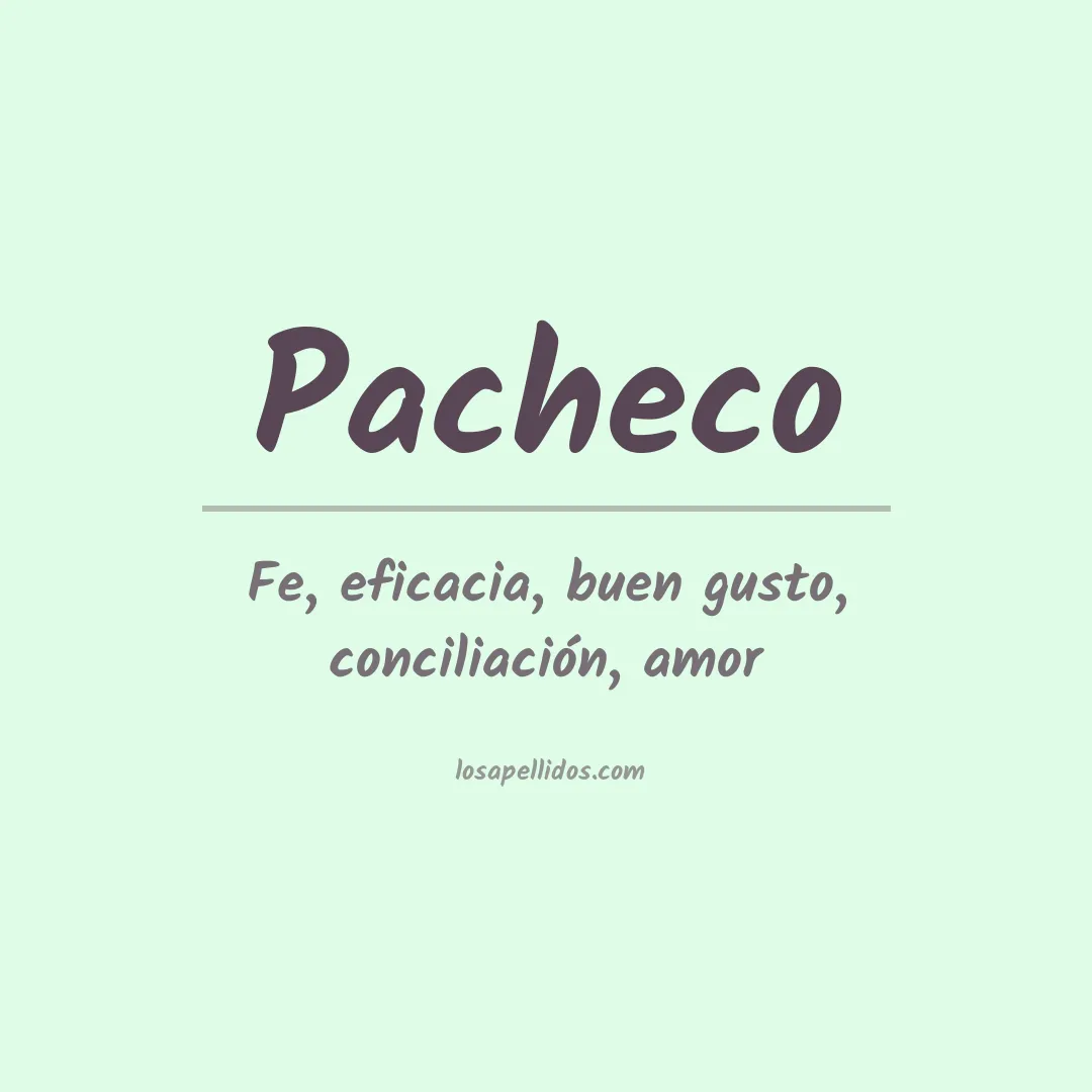 Apellido Pacheco