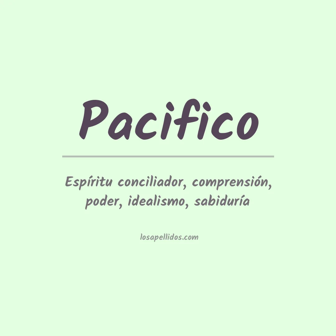 Apellido Pacifico