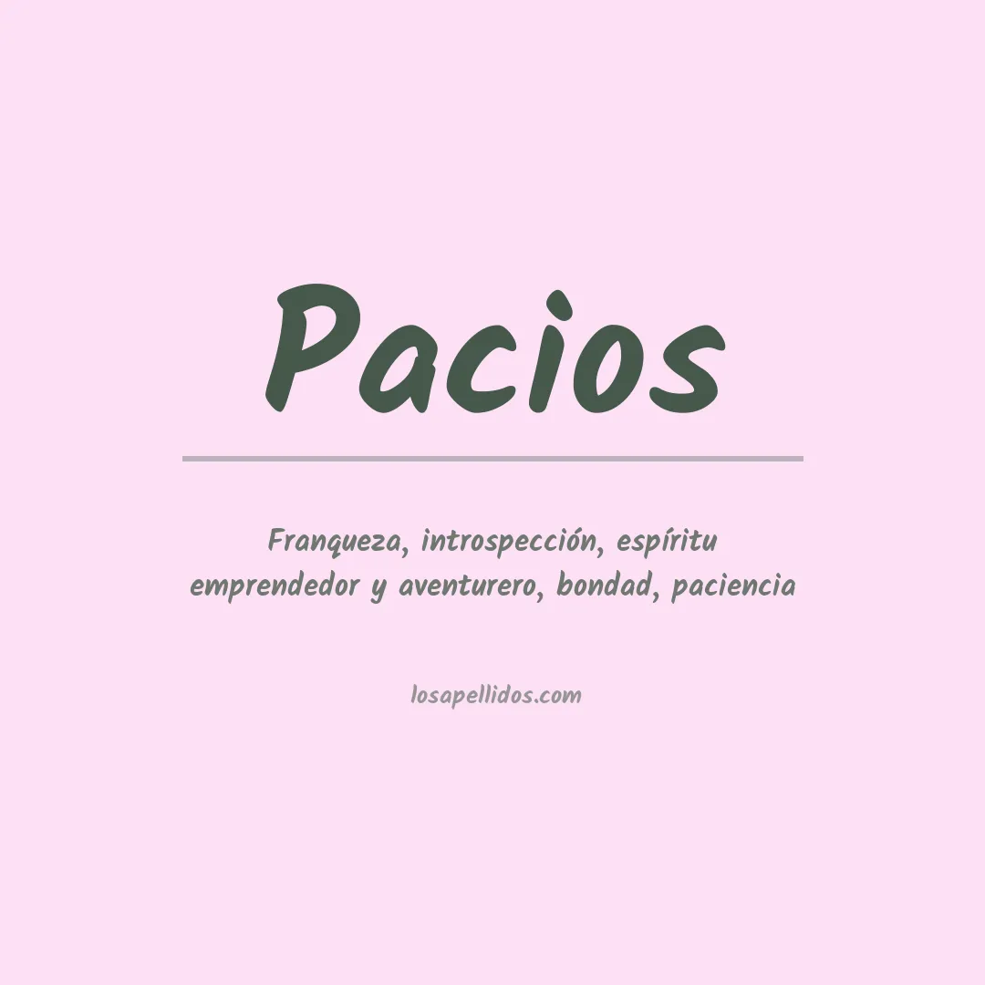 Apellido Pacios