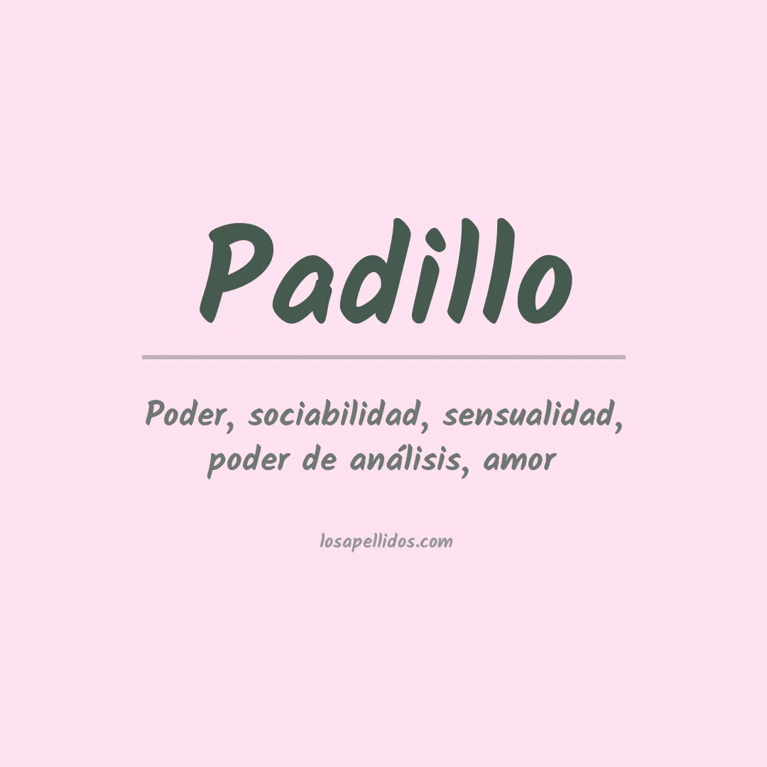 Apellido Padillo