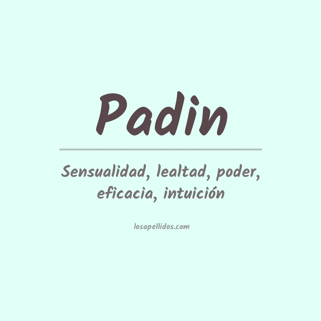 Apellido Padin