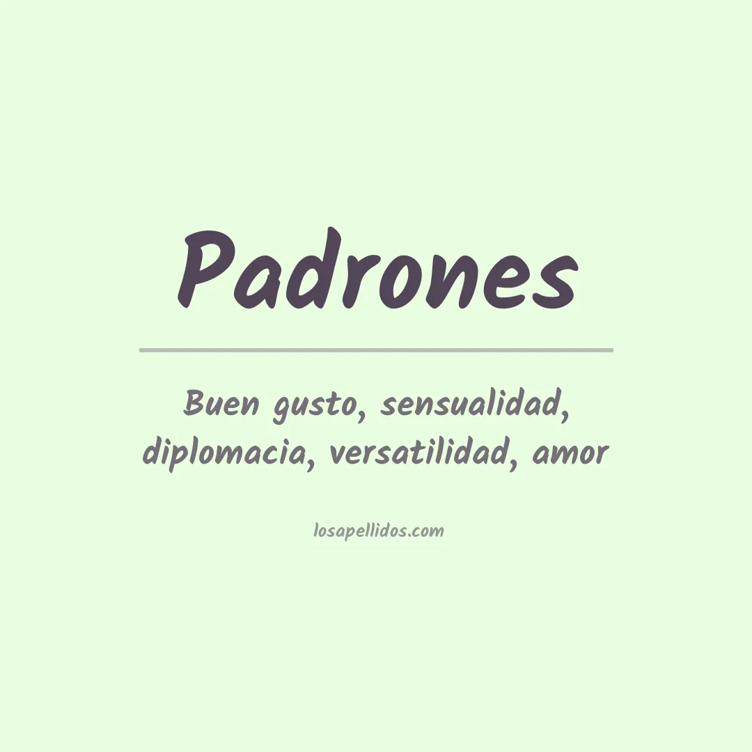 Apellido Padrones