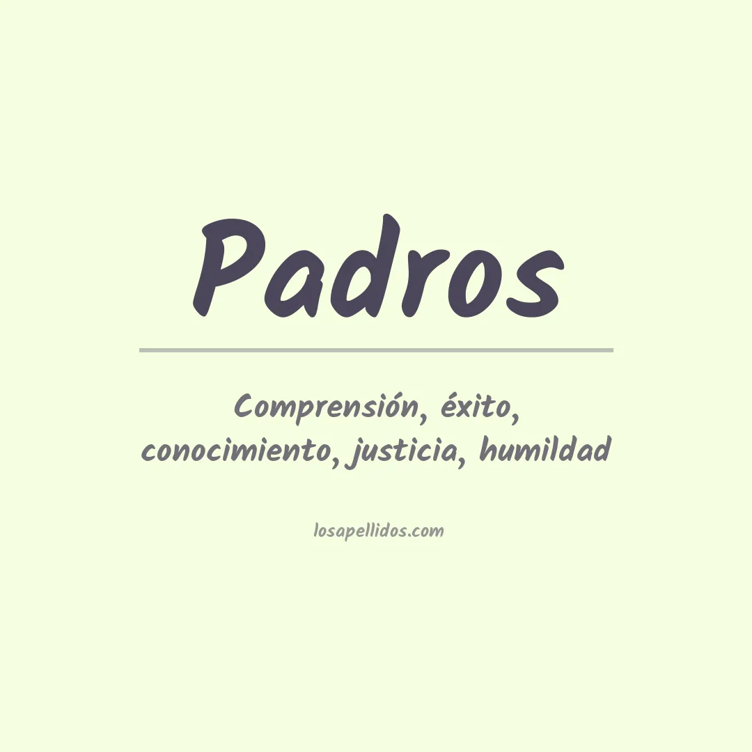 Apellido Padros