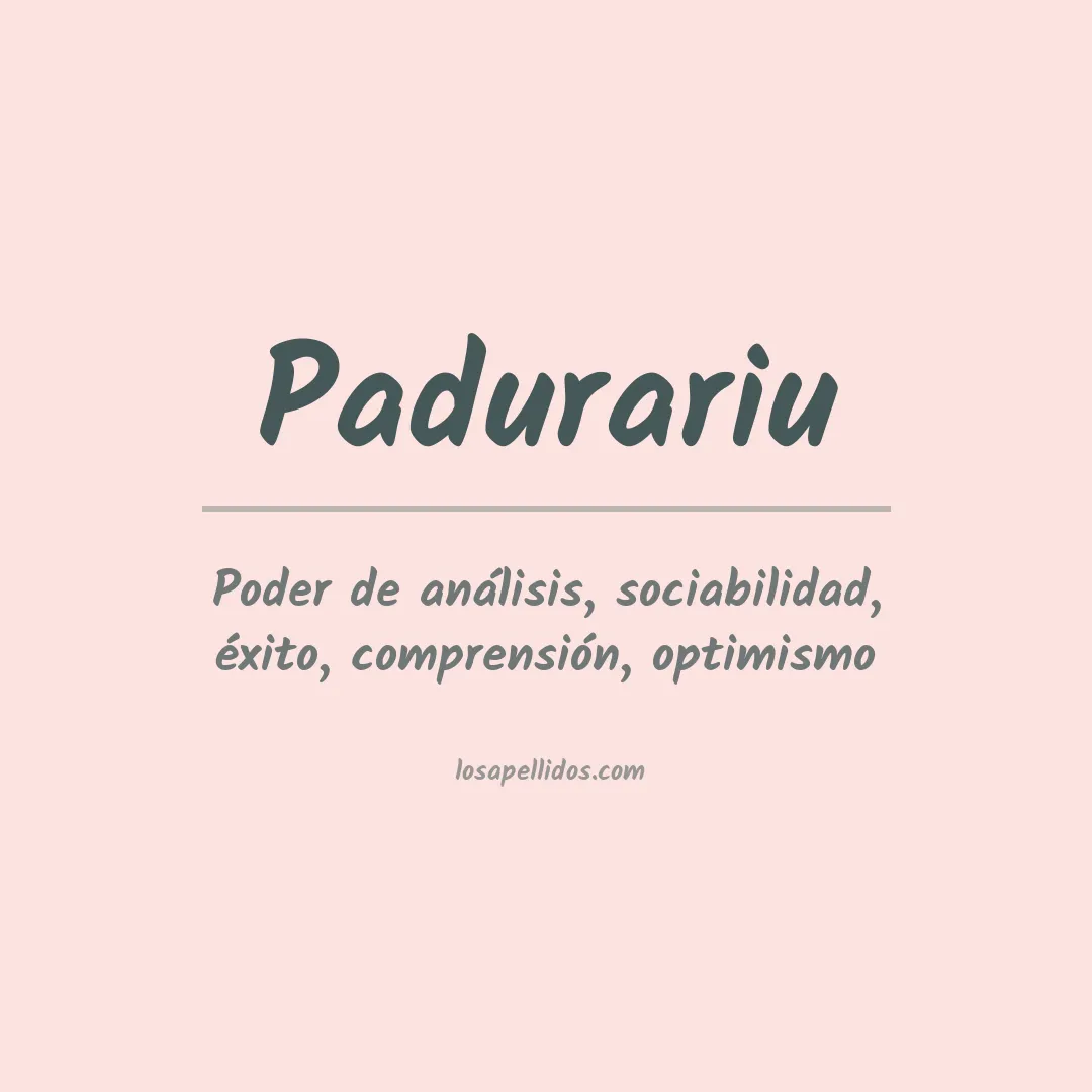 Apellido Padurariu