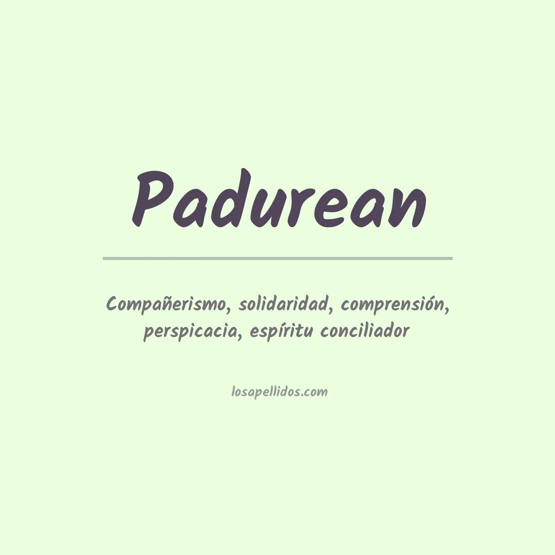 Apellido Padurean
