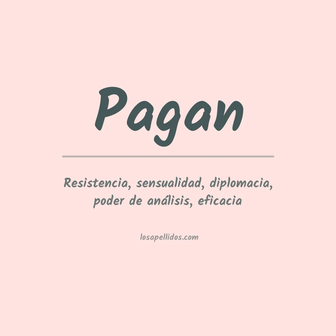 Apellido Pagán