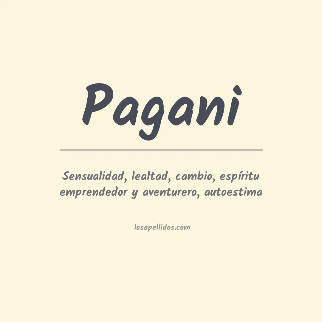Apellido Pagani