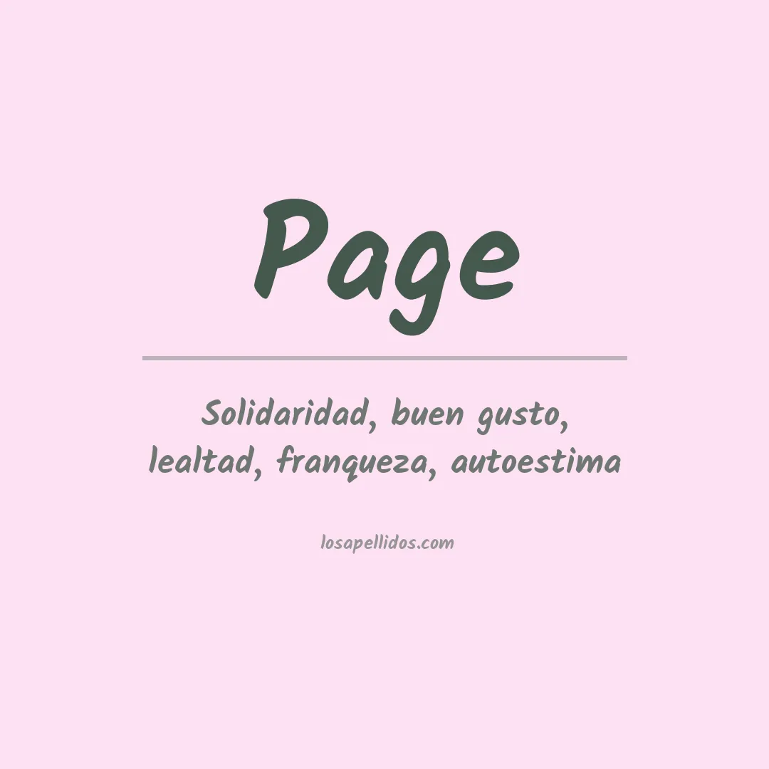 Apellido Page
