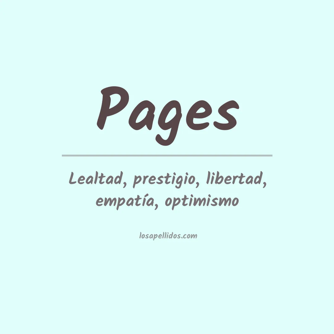 Apellido Pages