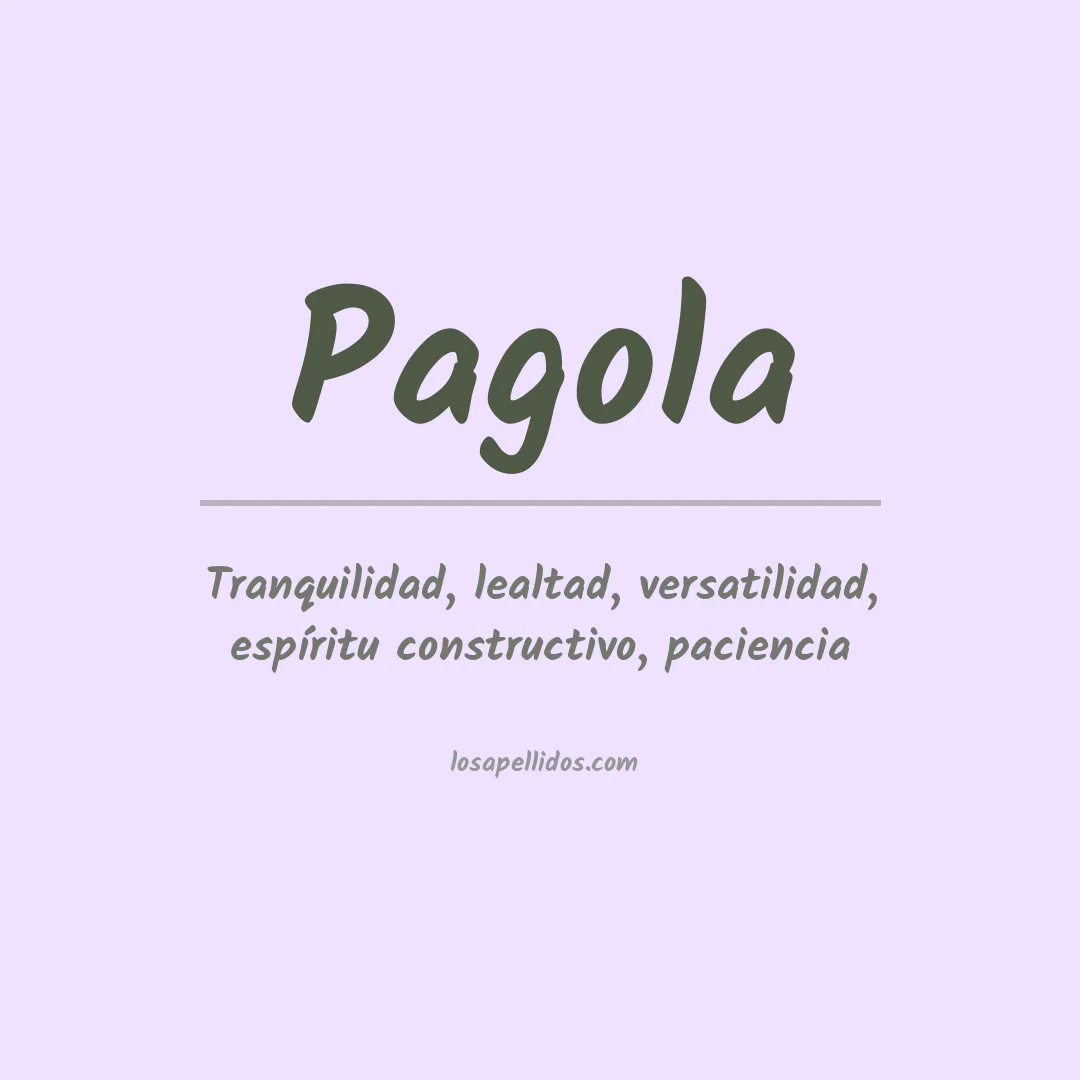 Apellido Pagola