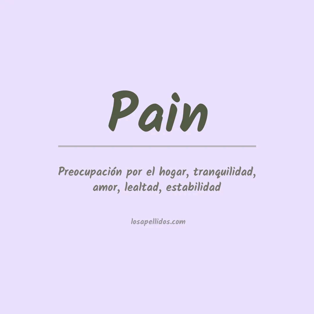 Apellido Pain