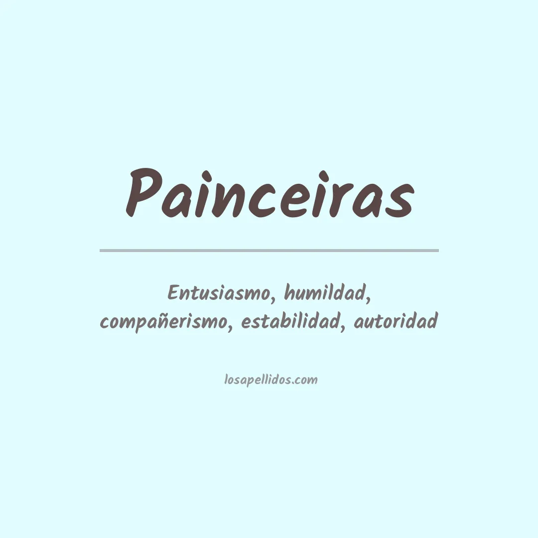 Significado del Apellido Painceiras