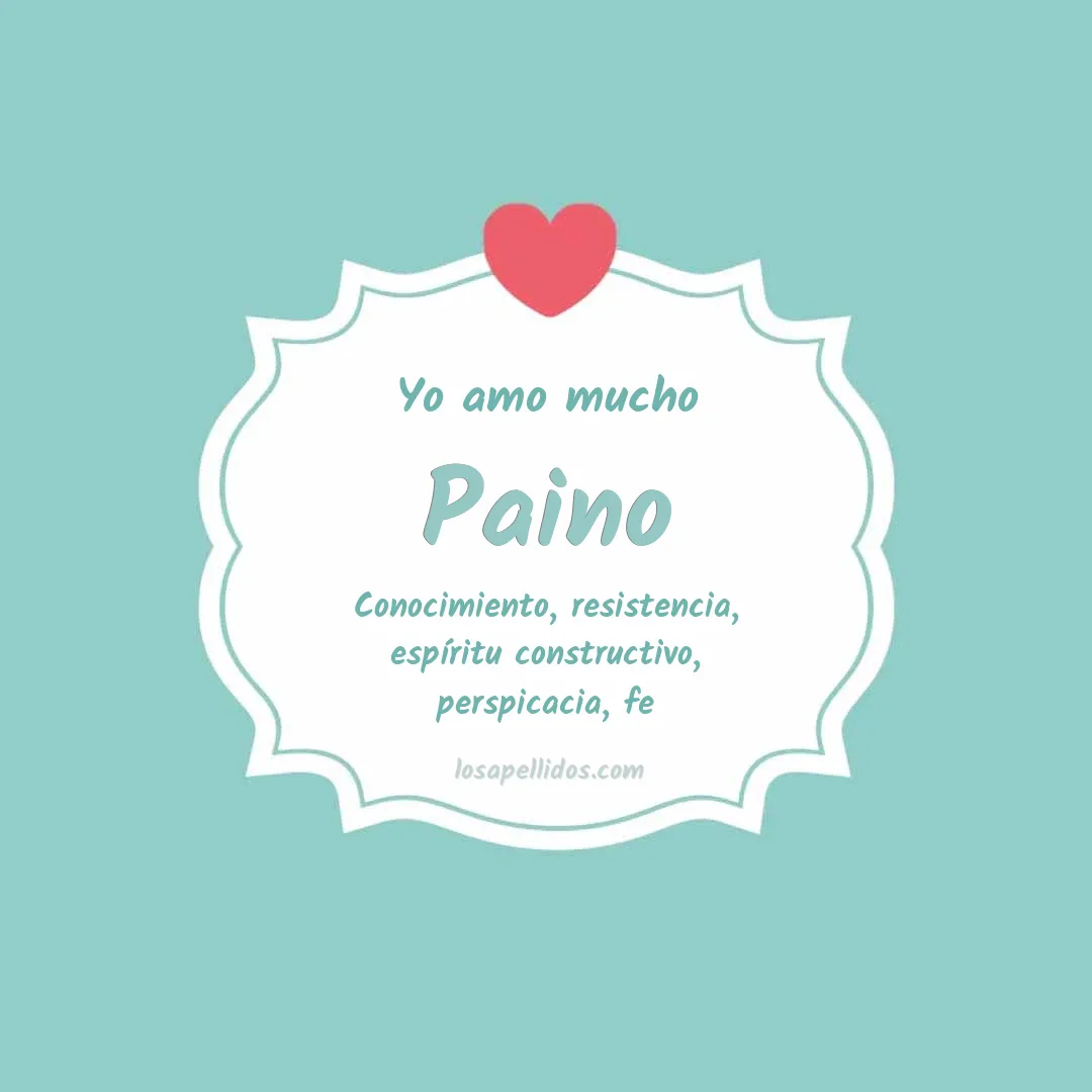 Yo amo mucho Paino