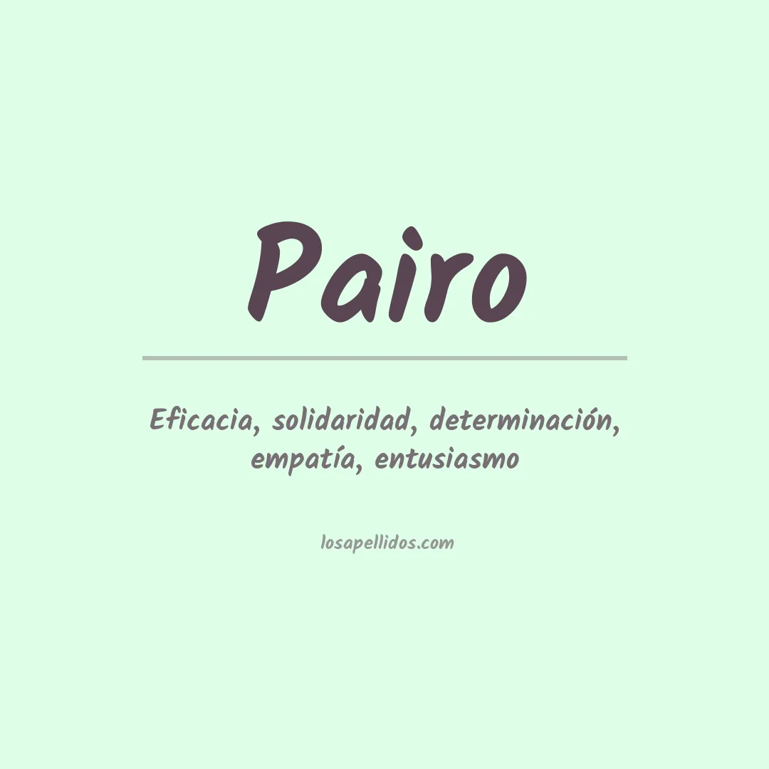 Apellido Pairo