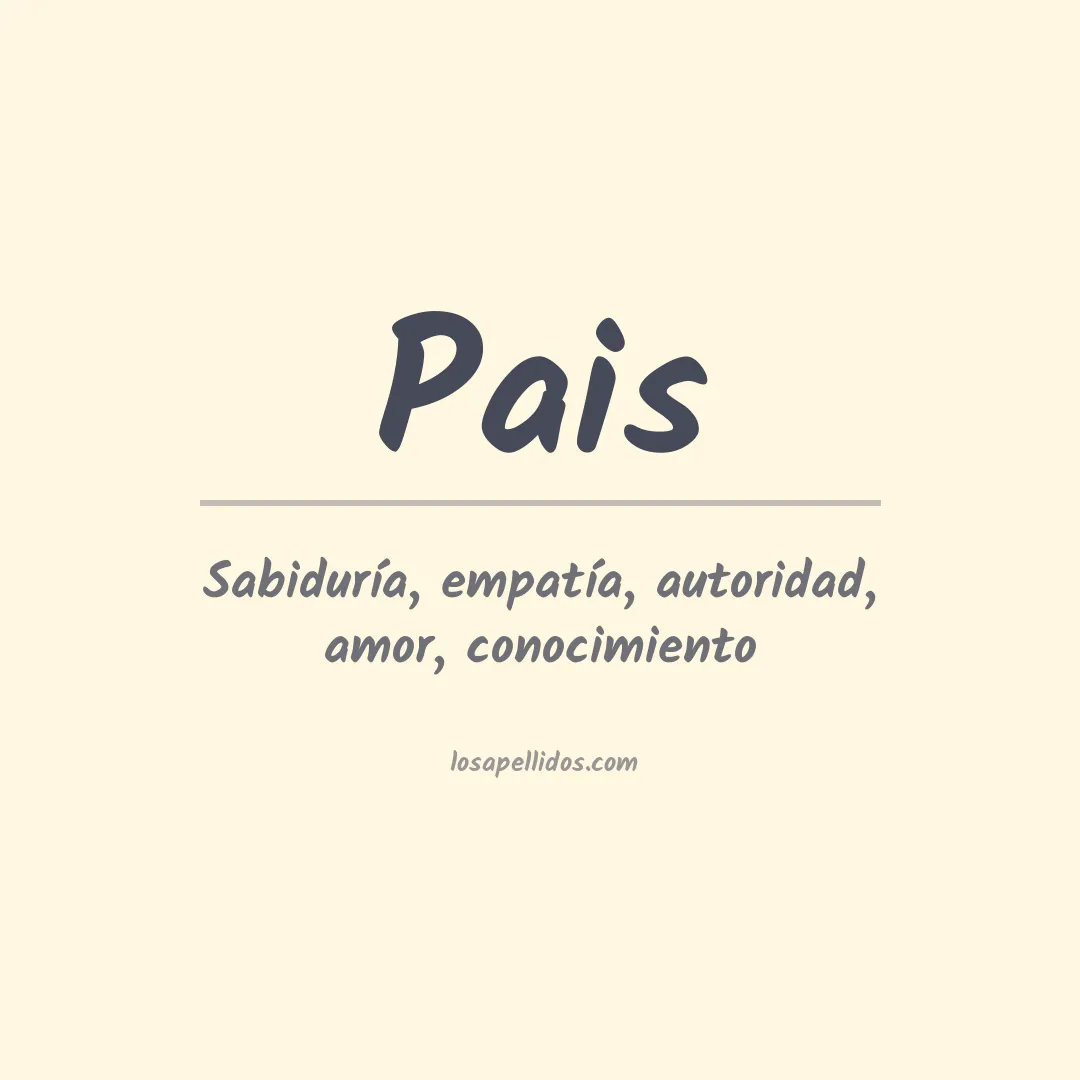 Apellido Pais