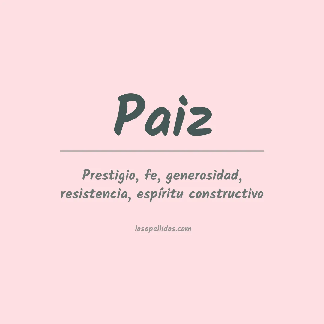 Apellido Páiz