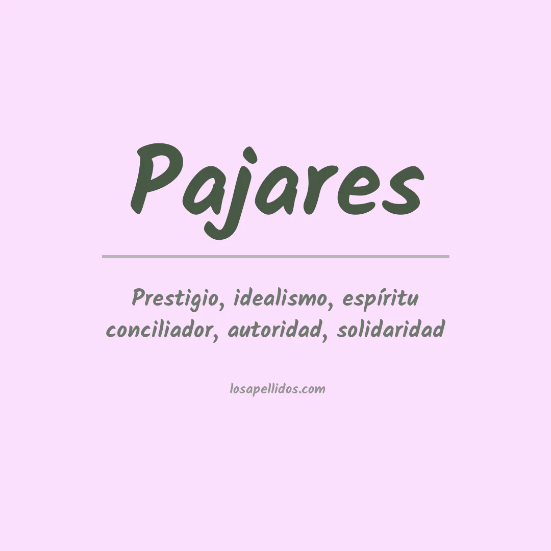 Apellido Pajares