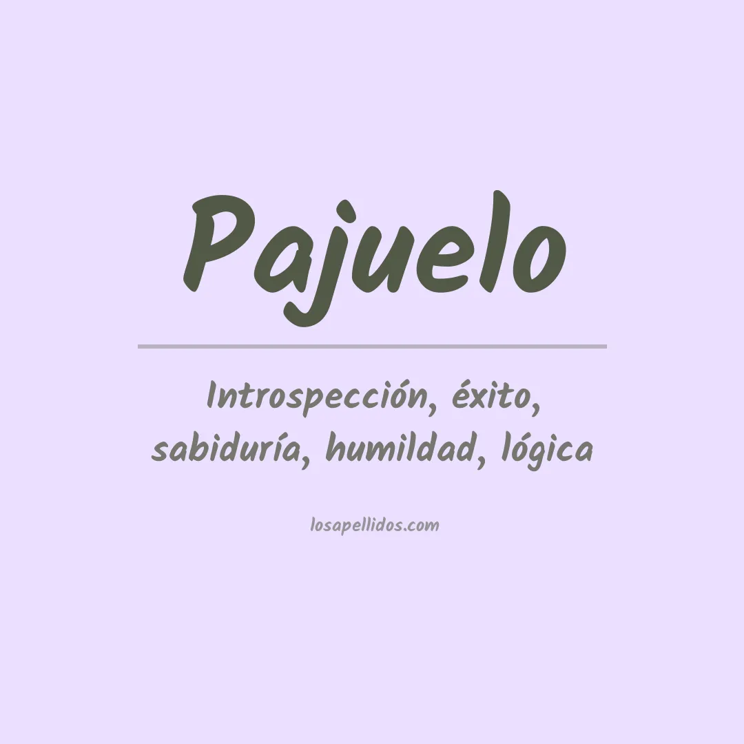 Apellido Pajuelo