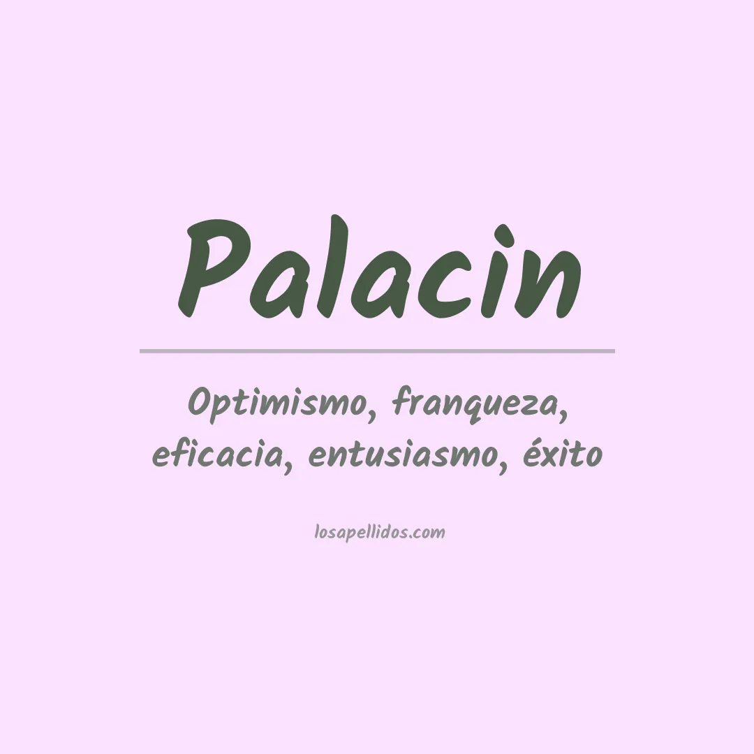 Apellido Palacin