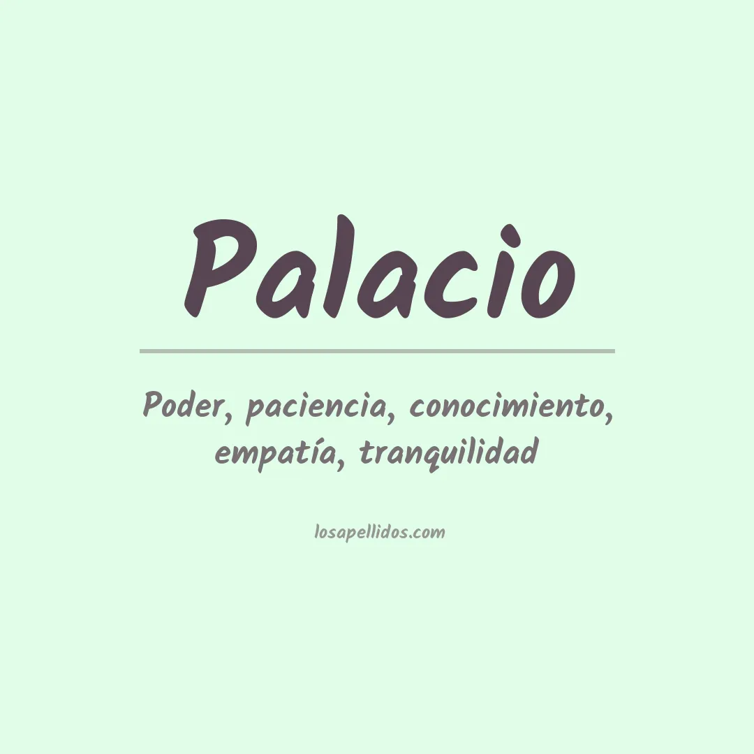 Apellido Palacio