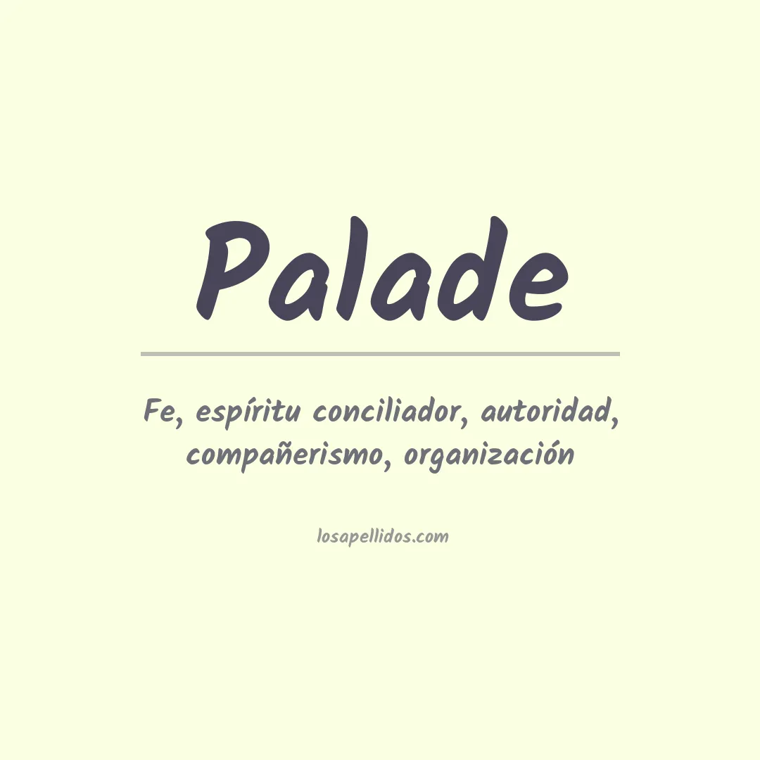 Apellido Palade