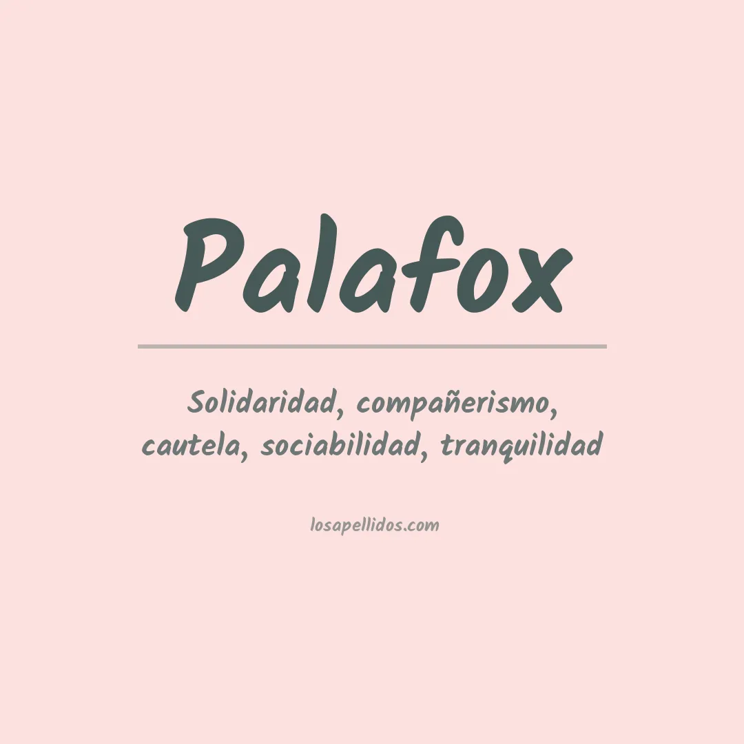 Apellido Palafox