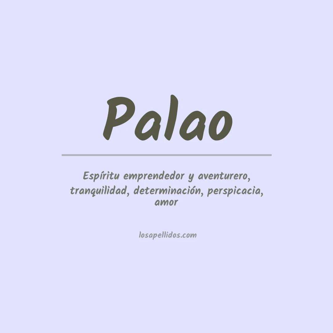 Apellido Palao