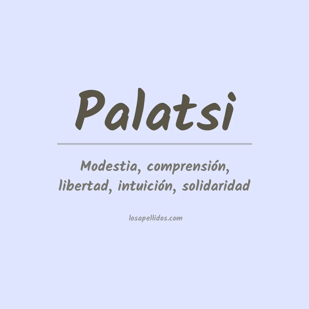 Apellido Palatsi