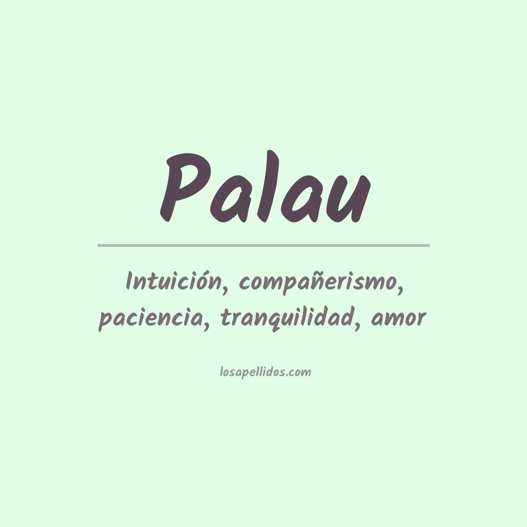 Apellido Palau