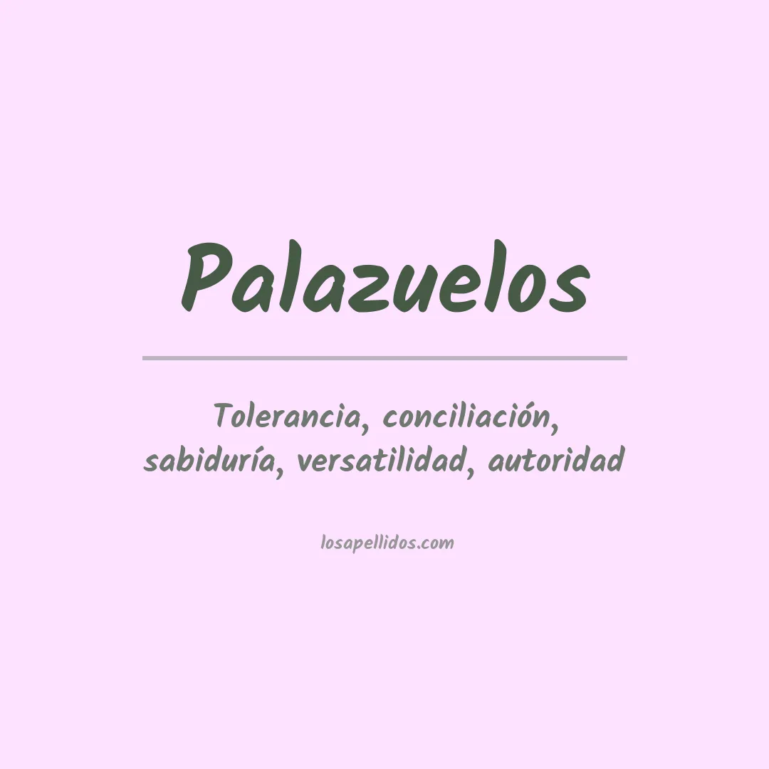Apellido Palazuelos