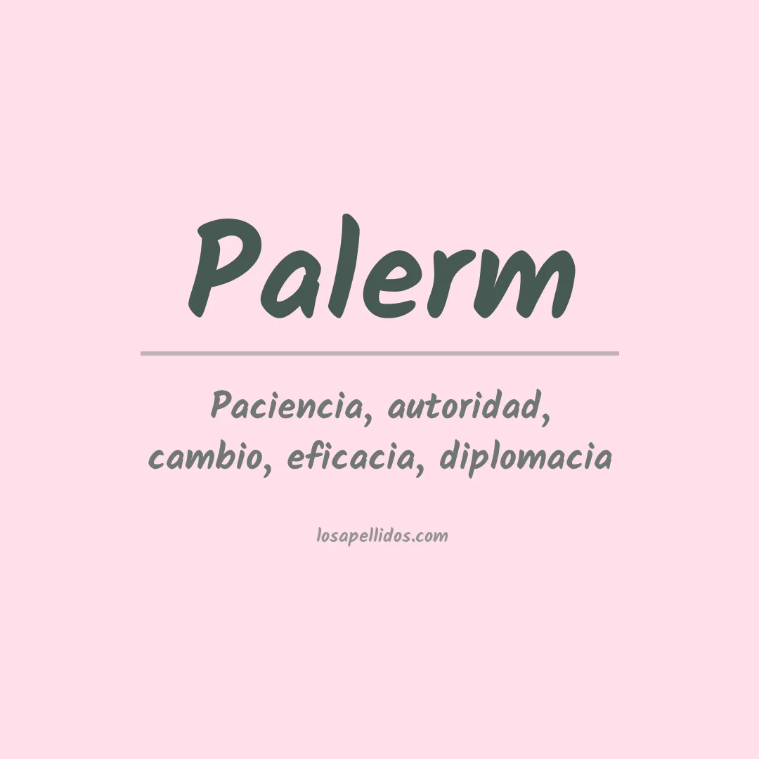 Apellido Palerm