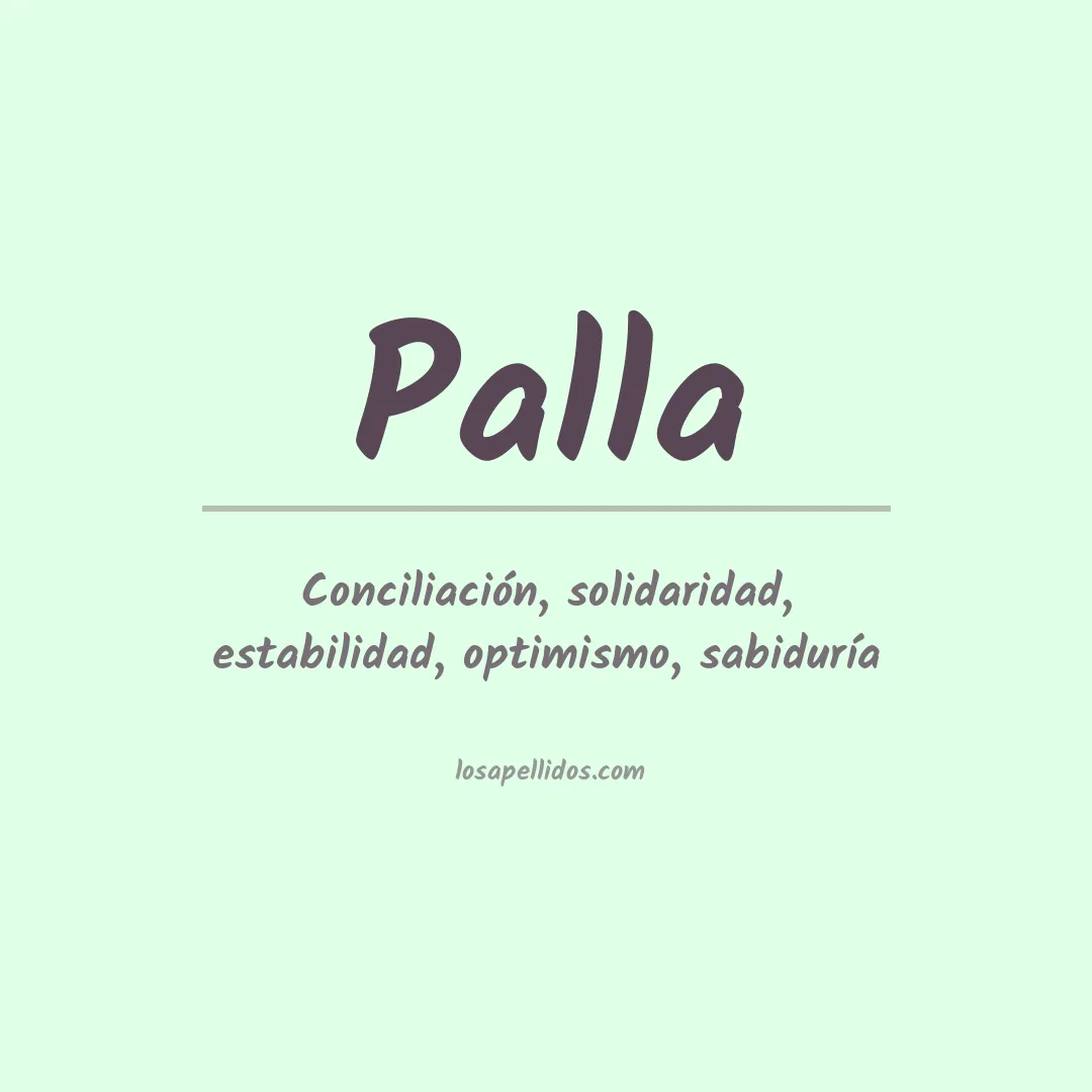 Apellido Palla
