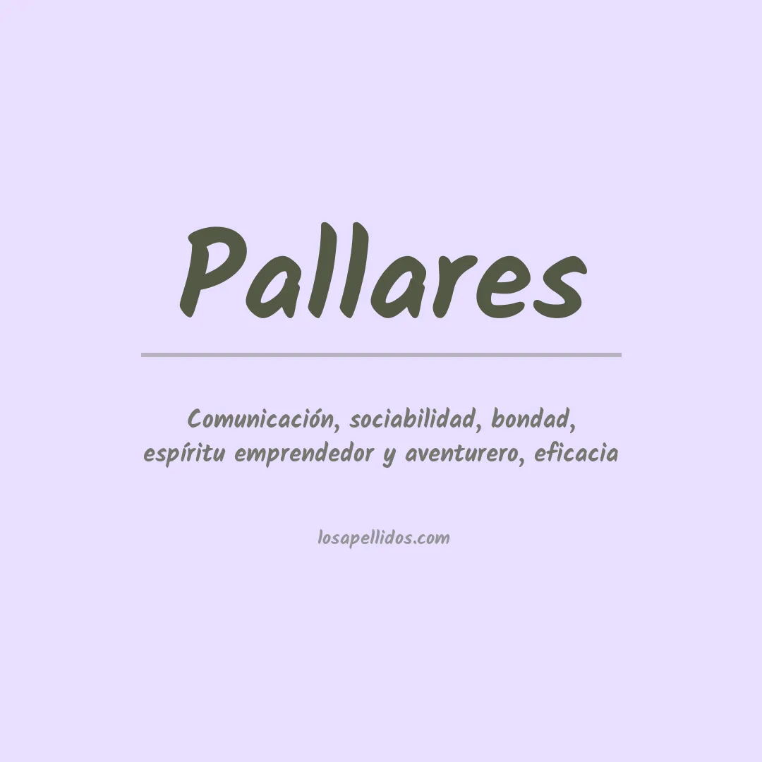Apellido Pallares