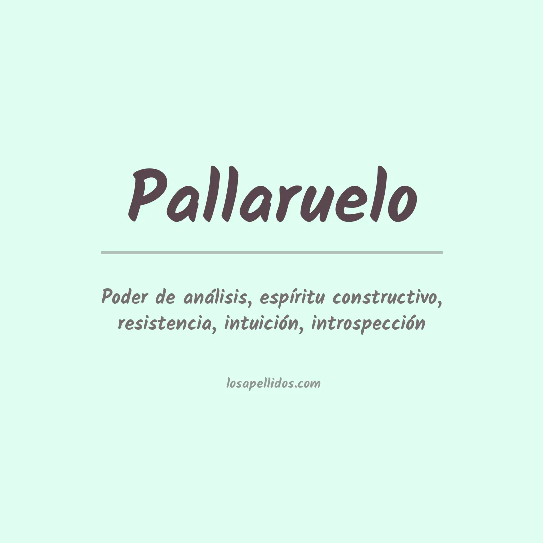 Apellido Pallaruelo