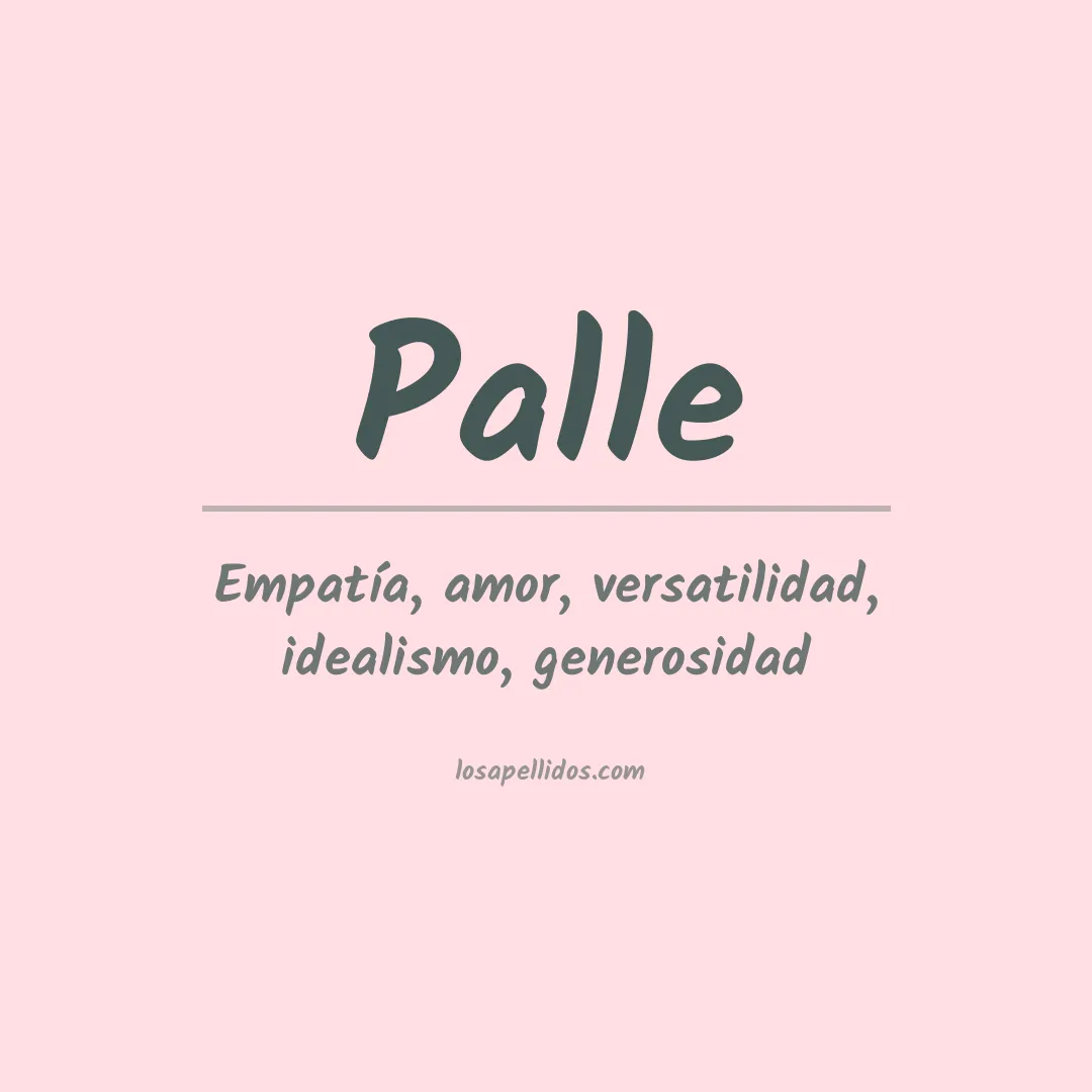Apellido Palle