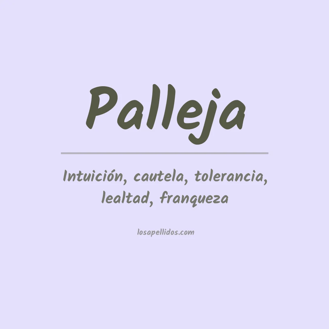 Apellido Palleja