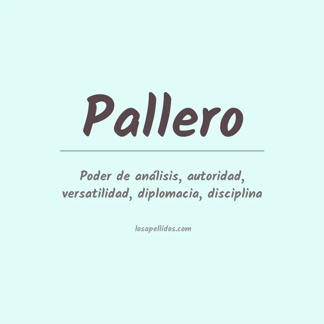 Apellido Pallero