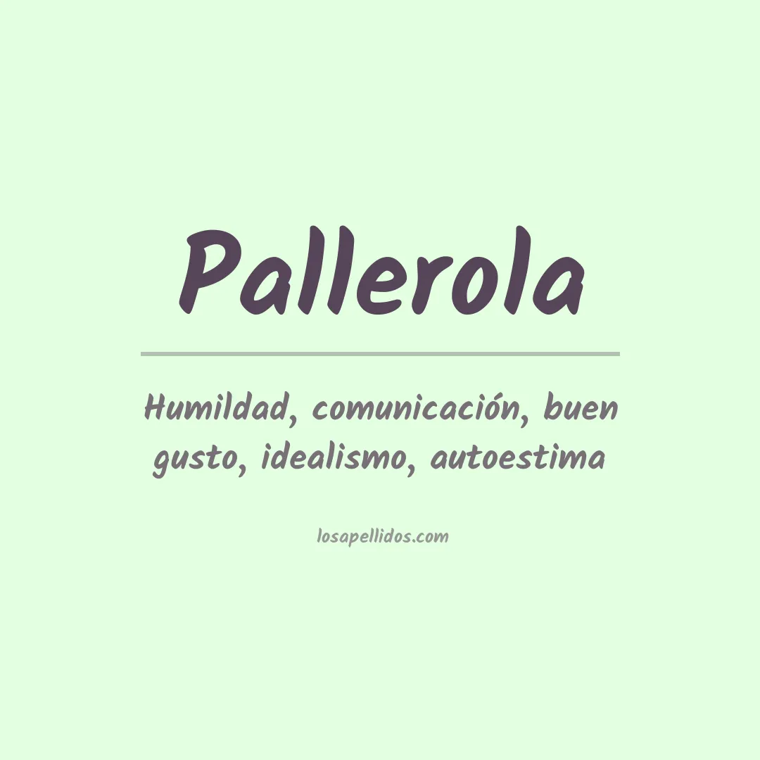 Apellido Pallerola