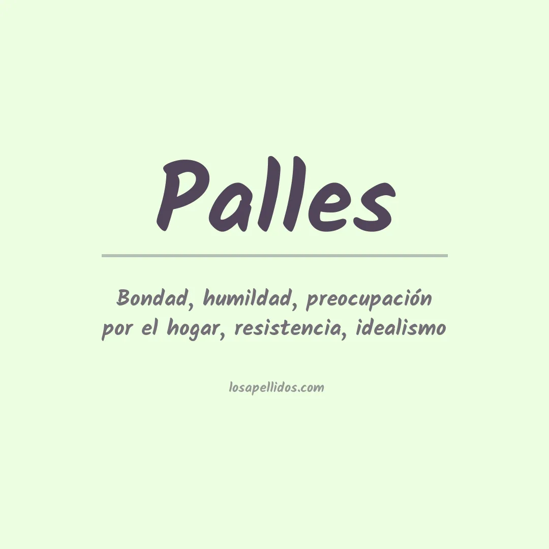Apellido Palles