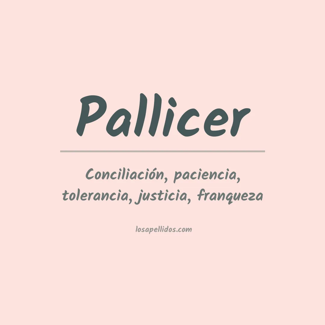 Apellido Pallicer