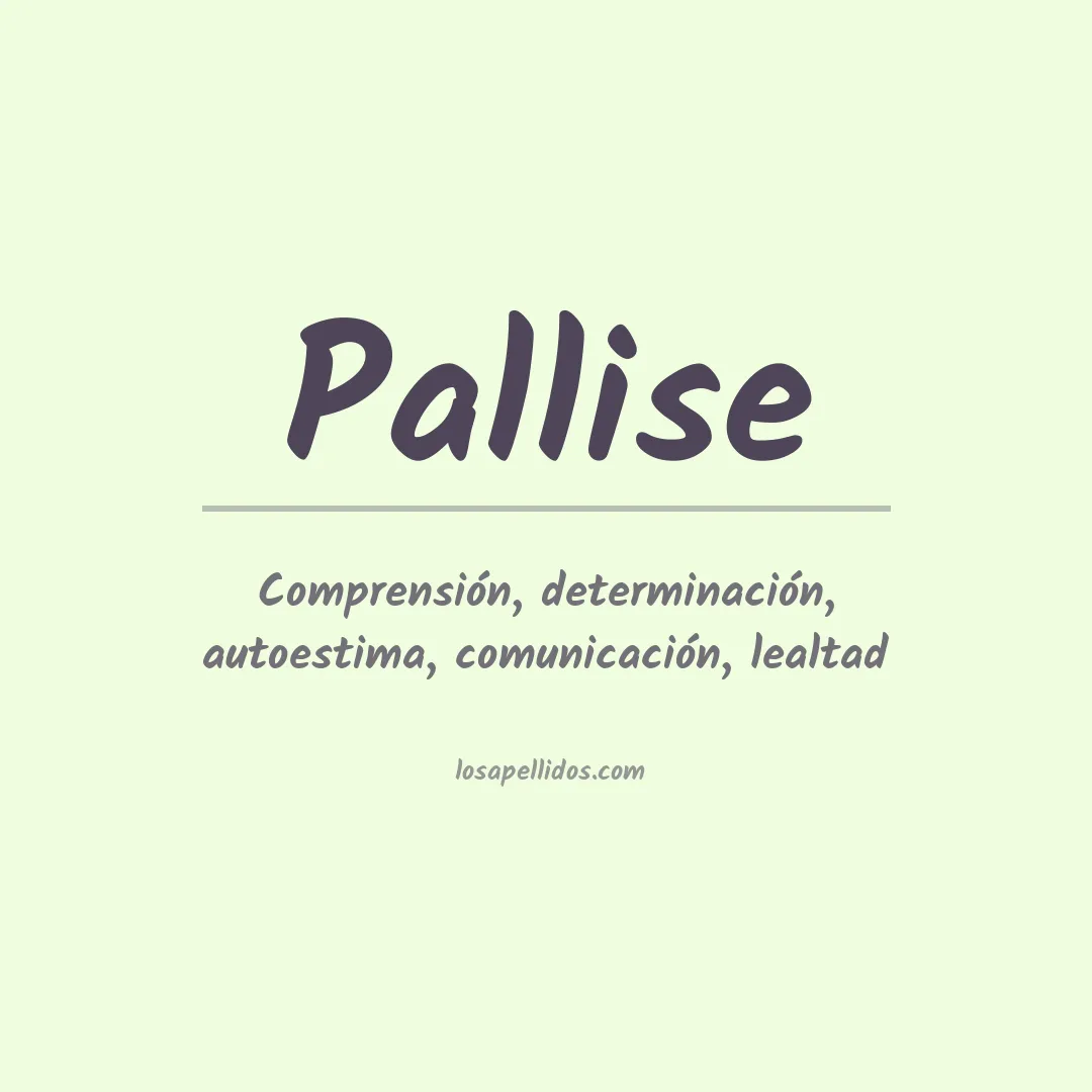 Apellido Pallise
