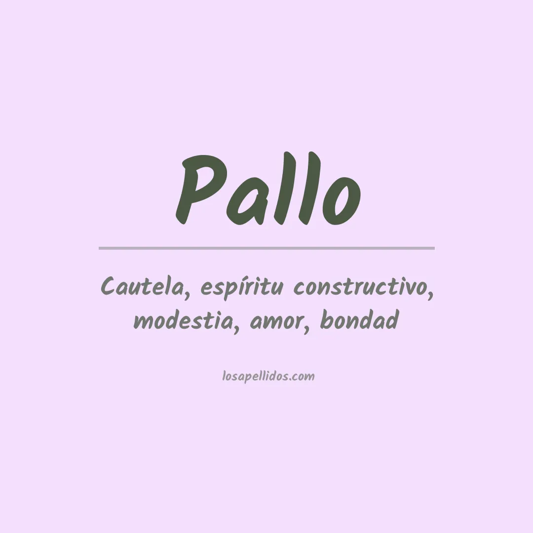 Apellido Palló