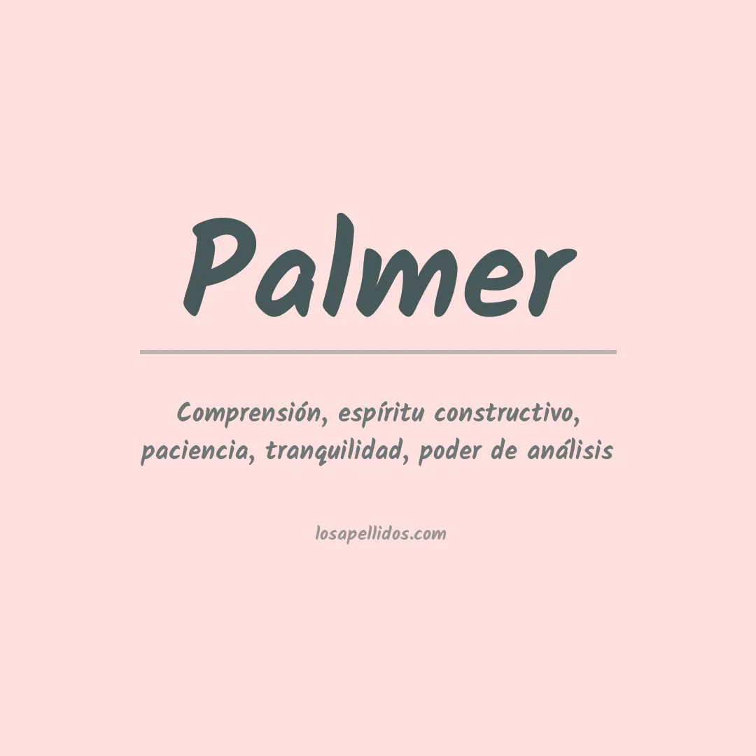 Apellido Palmer