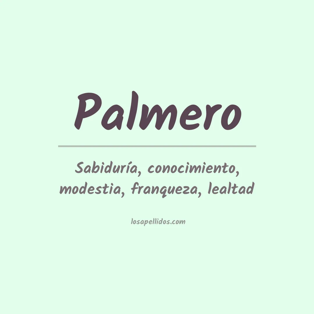 Apellido Palmero